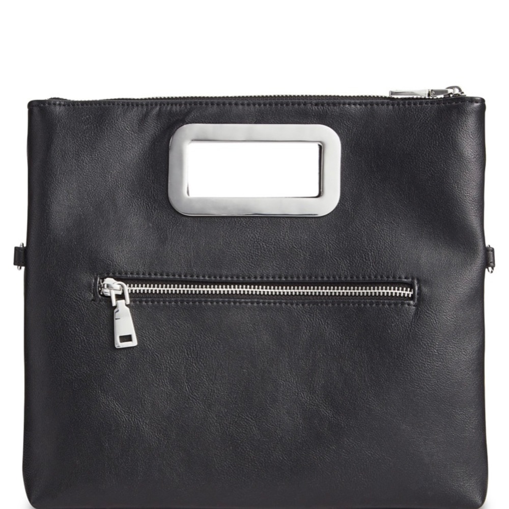 Snake embossed INC Open Handle Clutch Crossbody - Picture 7 of 7